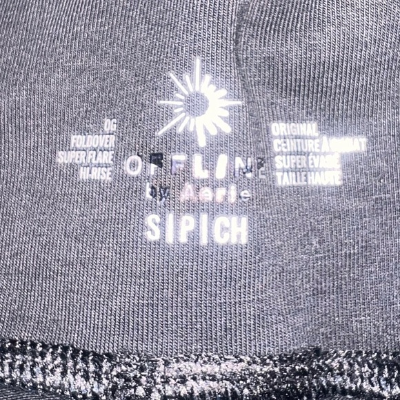NWOT OFFline Aerie The Hugger High-Waist Super Flare Washed Black Legging S XS - Picture 5 of 5
